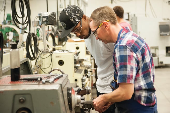 Machining course at College of the Albemarle North Carolina