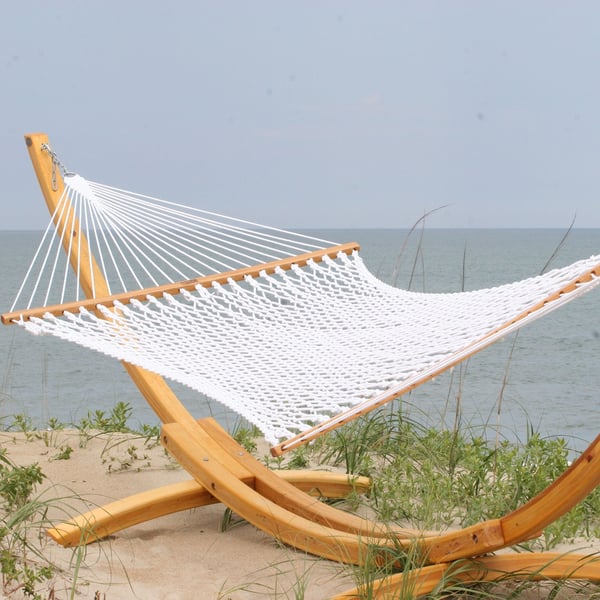 An example of the work done by Nags Head Hammocks, makers of casual outdoor furniture with stores in northeastern North Carolina.